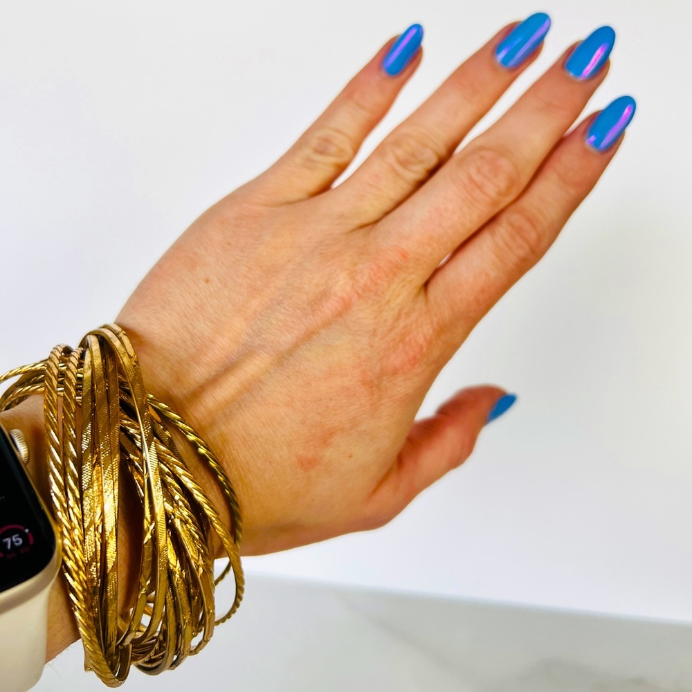 Anthropologie Gold Connected Bangle Set – OS